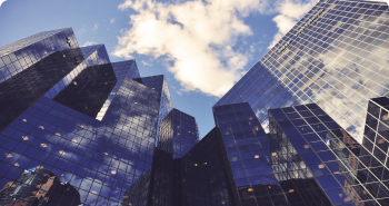 glass skyscrapers